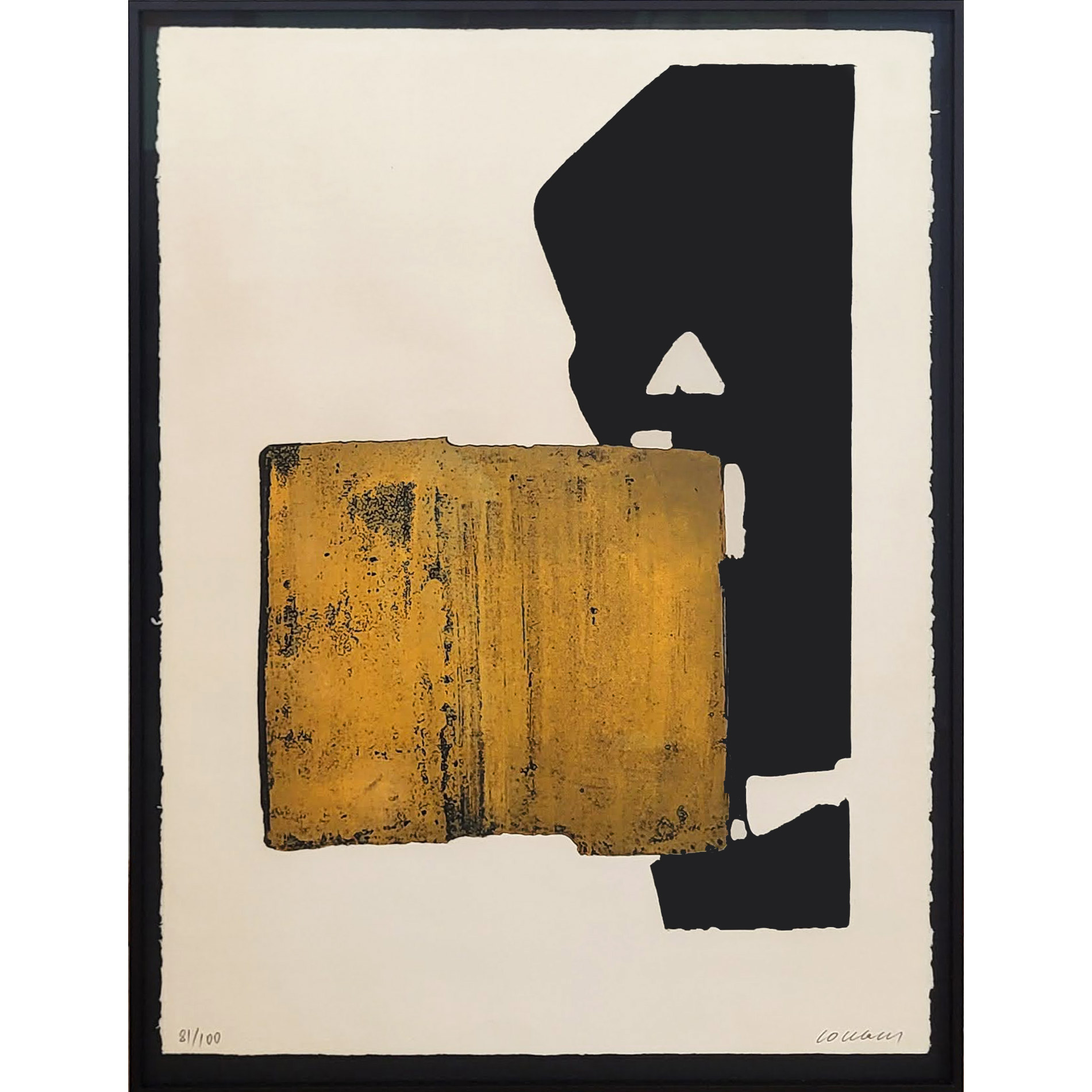 SOULAGES-Eau-forte-XIX-cadre-1900